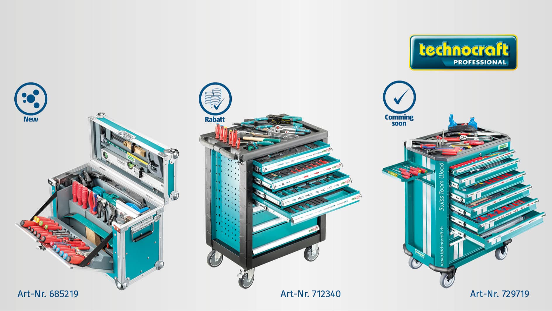 technocraft Aktion, Neuheit und Vorankündigung