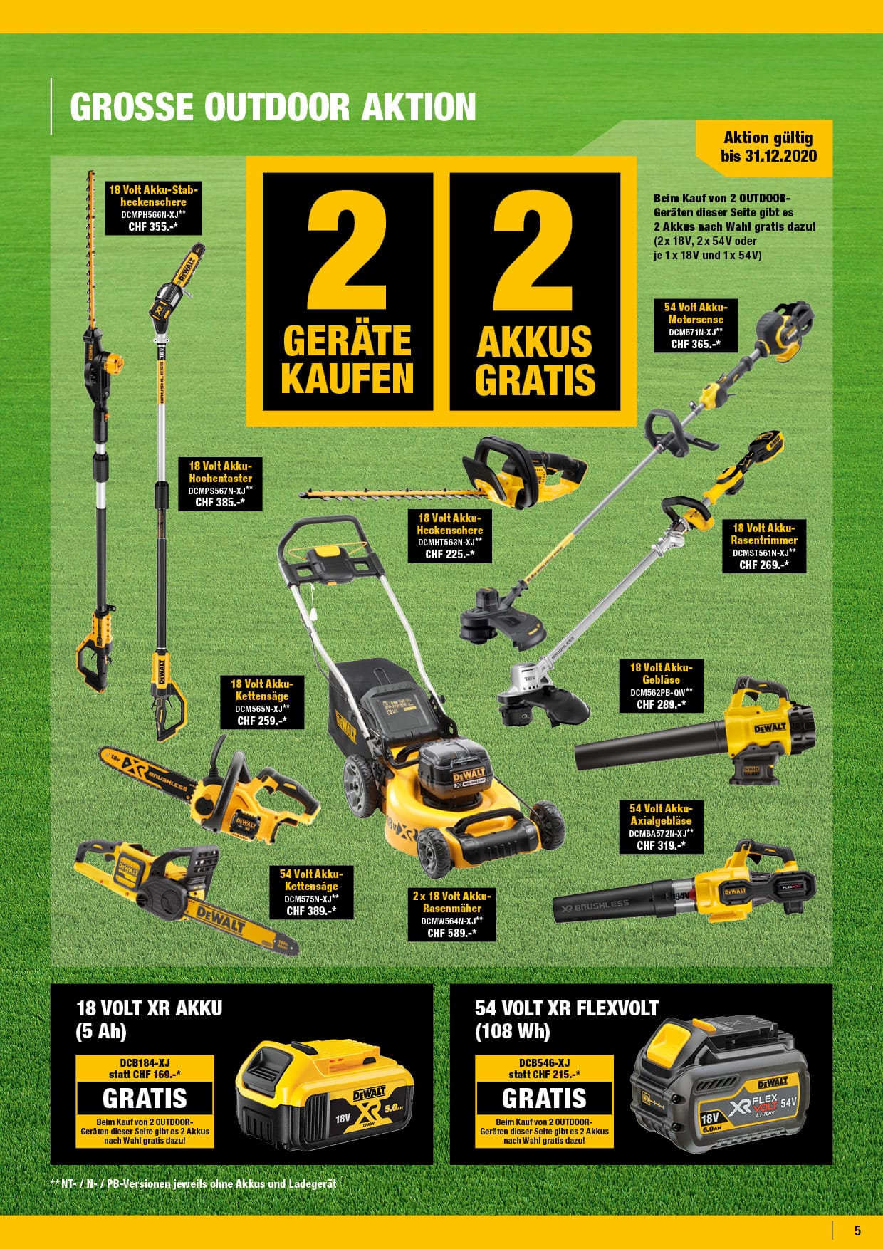 DeWalt grosse Garten Aktion